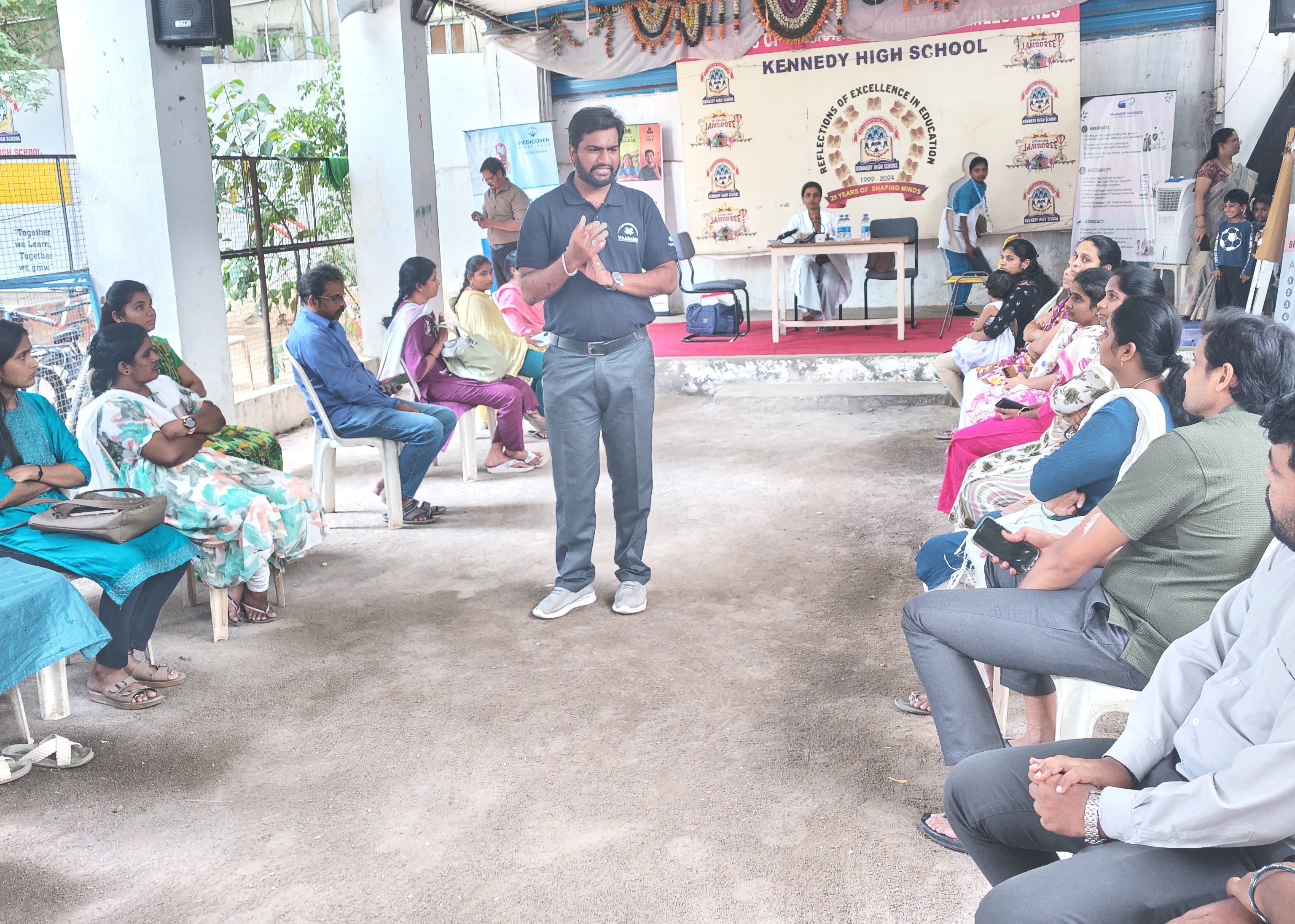 Vaaradhi Trust Partners with Smart Kennedy High School for a Successful Health Camp